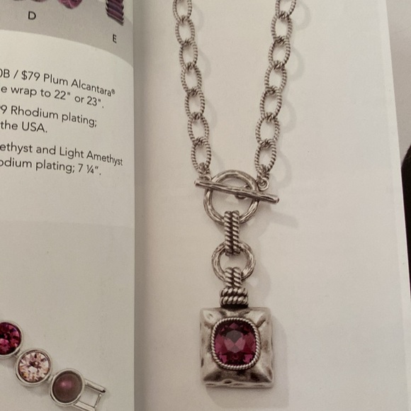 💜 Touchstone necklace, NIB, lovely!!! - Picture 6 of 8
